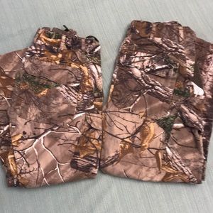 One low price for two pair boys camo pants
